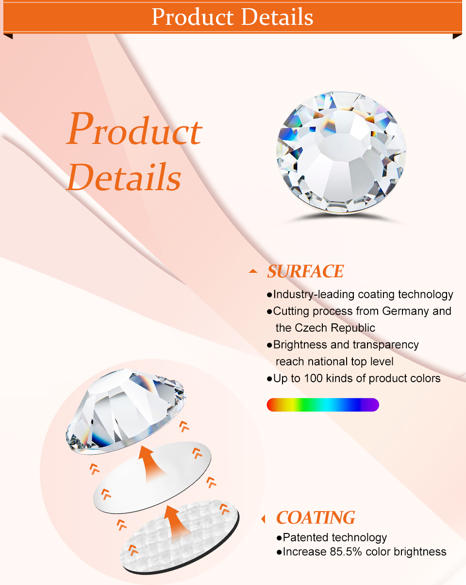 Стразы YHB Glitter Crystal Gla – обзор и цена Platinum 8280