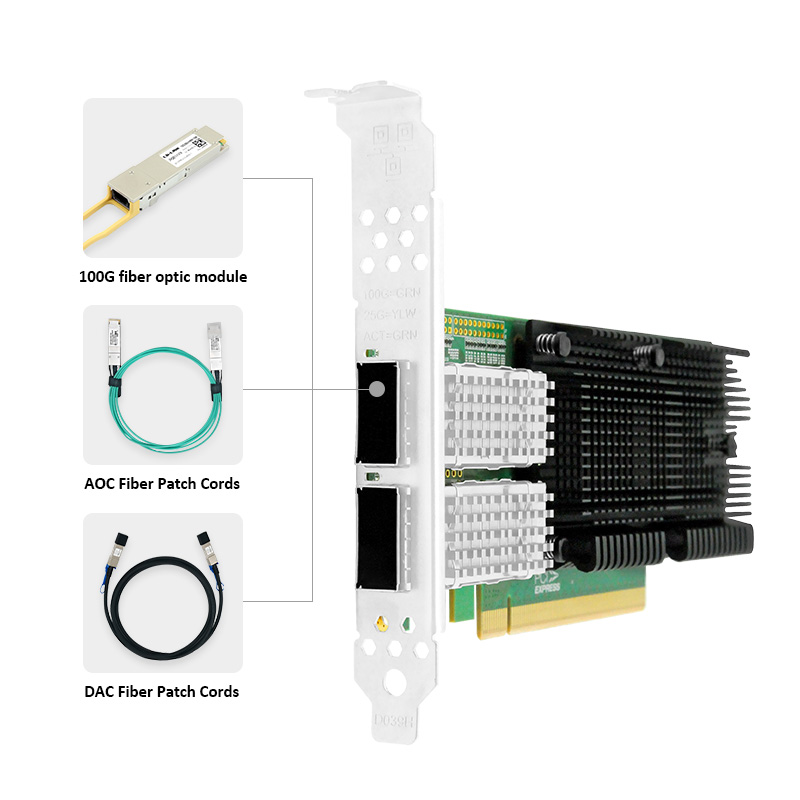 Сетевая карта LR-LINK 1014PF 1 – обзор и цена 100Gbe Qsfp28 Network Card